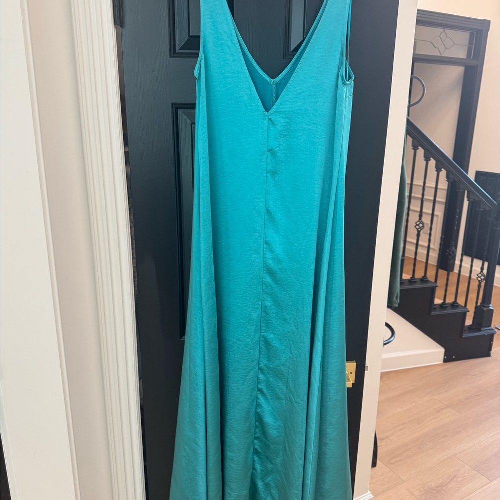 Vici Turquoise/Aqua Maxi Dress - Maternity Friendly - Picture 4 of 5